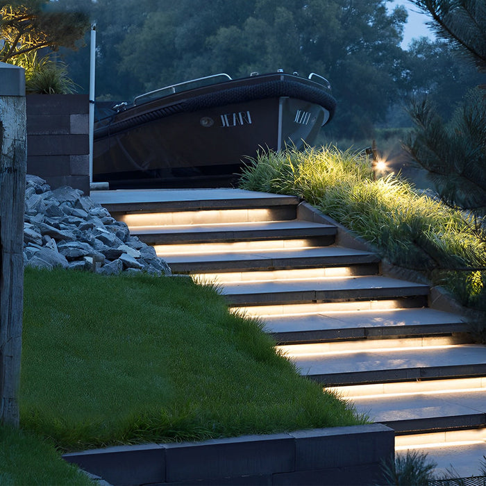 0.39'' Waterproof Recessed LED Under Tread Stair Lighting Modern Flexible Strip Light detail view 5