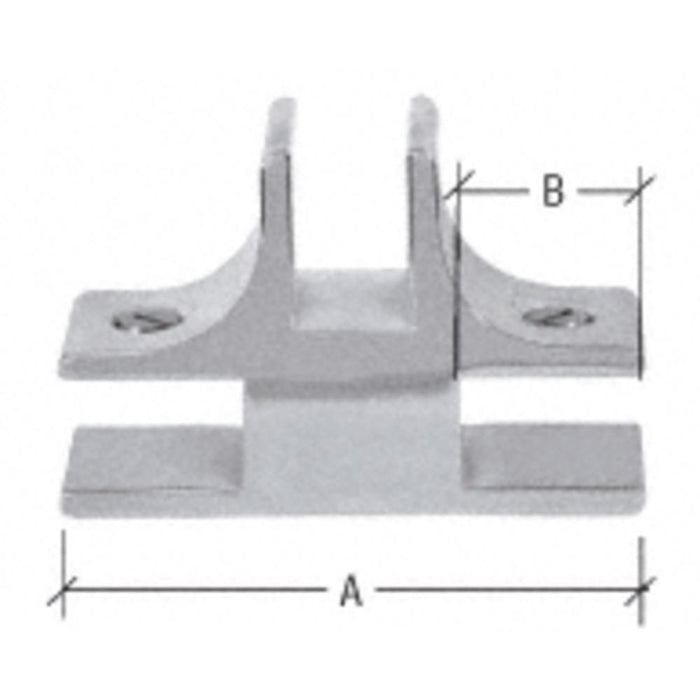 1 - 1/2" Long 3 - Way 90 Degree Deluxe Glass Furniture Connector for 1/2" Glass - Reflect Window & Door