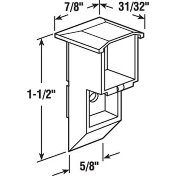 Sliding Window 1 - 1/2" Nylon Sash Cam - Reflect Window & Door