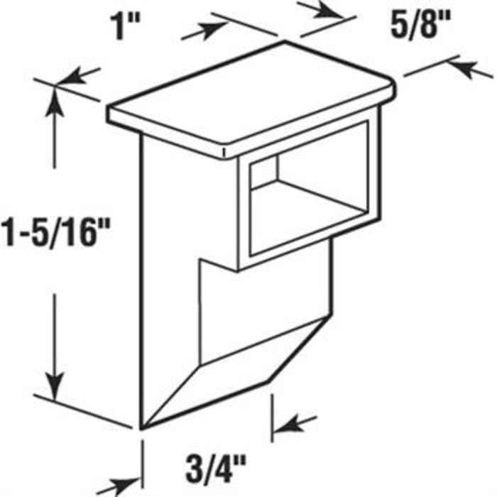 Sliding Window 1 - 1/4" Nylon Sash Cam - Reflect Window & Door