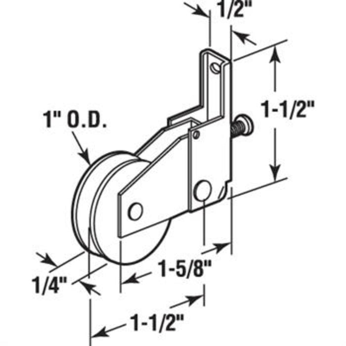 Sliding Patio Screen Door 1" Nylon Bottom Roller for Pacesetter Doors - Reflect Window & Door