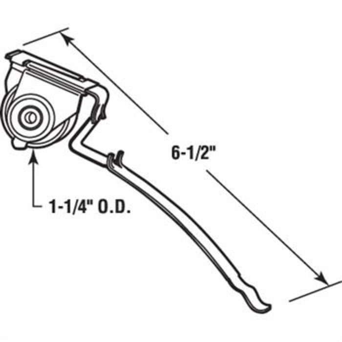 Sliding Patio Screen Door 1" Nylon Center Groove Spring Tension Roller for Andersen Screen Doors - Reflect Window & Door