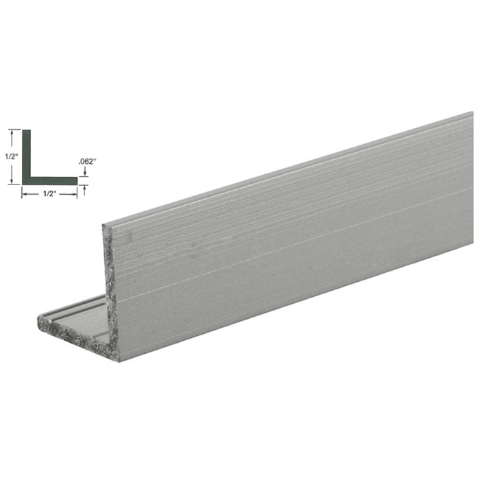 L-Angle 1/2" x 1/2" - Clear Anodized - Reflect Window & Door