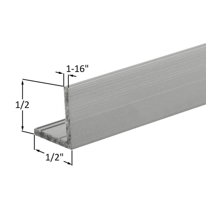 L - Angle 1/2" x 1/2" Clear Anodized Aluminum - Reflect Window & Door