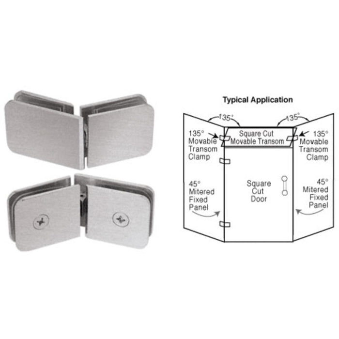 135 Degree Movable Transom Clamp - Reflect Window & Door