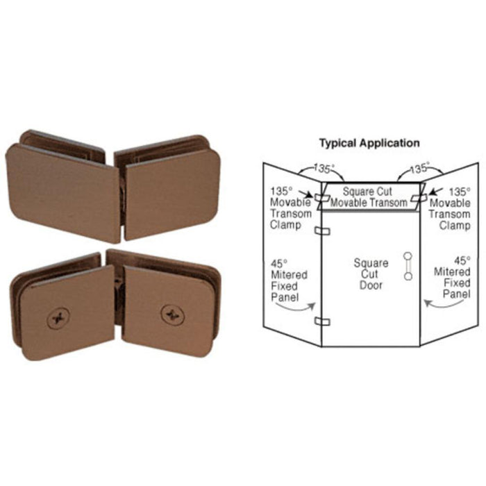 135 Degree Movable Transom Clamp - Reflect Window & Door
