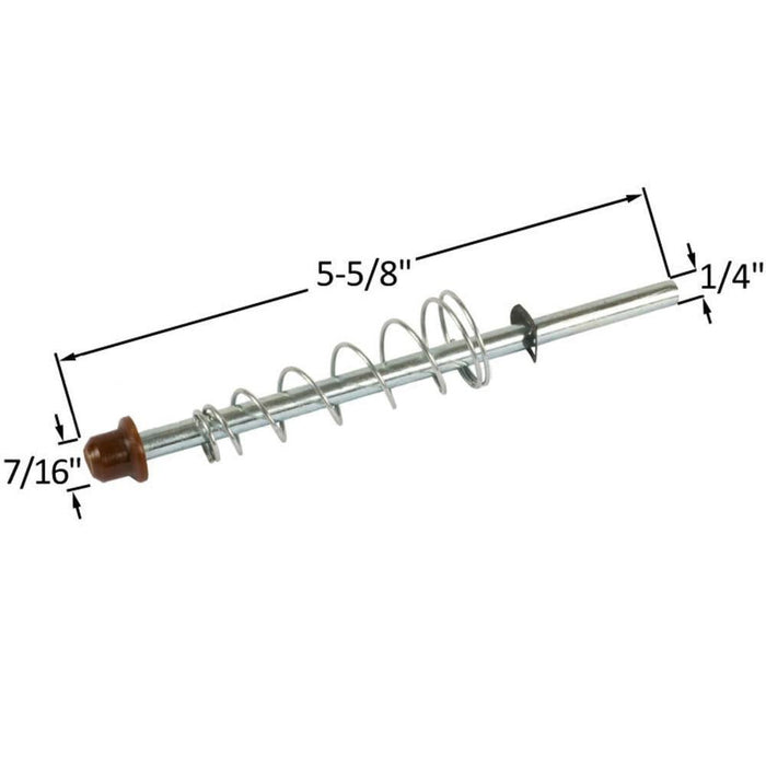 1/4" Bi - Fold Door Top Guide Pin with 7/16" Cap for Closet & Wardrobe Doors - Reflect Window & Door