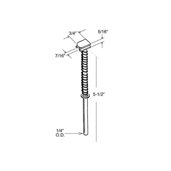 1/4" Bifold Door Guide Pin with 3/4" Cap for Leigh Doors - Reflect Window & Door