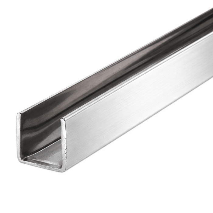 1/4" x 7/16" Stainless Steel Edge Molding – 430 Alloy U - Channel Trim - Reflect Window & Door