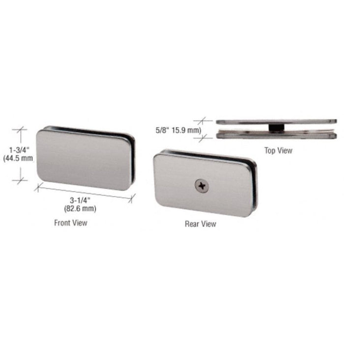 180 Degree Traditional Style Glass Clamp - Reflect Window & Door