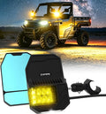 2026 Xprite UTV Side Mirrors w/LED Spot, Signal & Puddle Light for Pro-Fit Cage