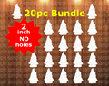 20pc bundle - 2 inch Girl gnome (great for badge reels & hairbow centers)