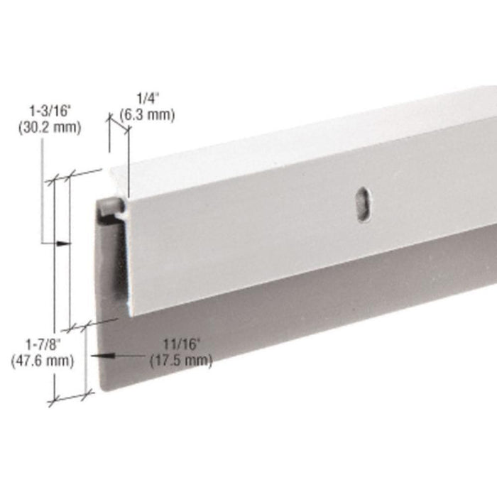Entry Door Sweep – 36" Aluminum with Rubber Seal – Bottom Weatherstrip for Exterior Doors - Reflect Window & Door
