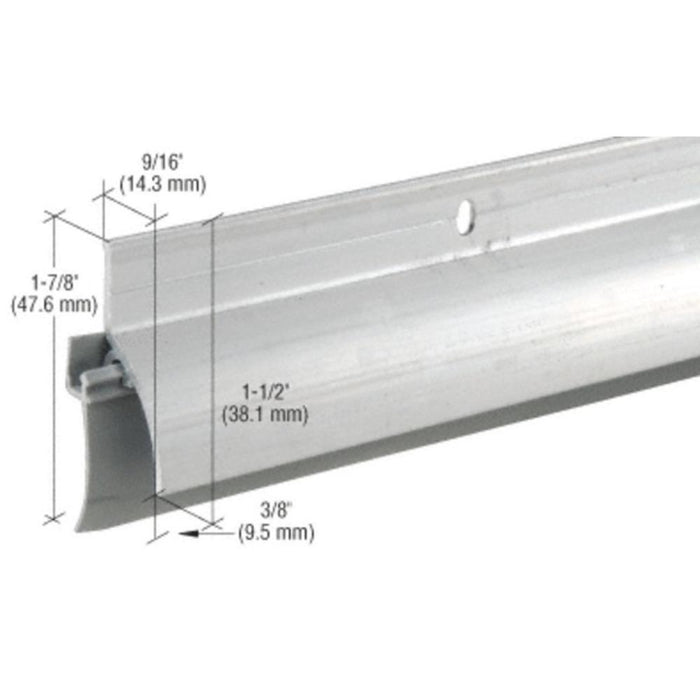Aluminum Door Sweep with Rain Drip – 36" Combination Bottom Seal for Entry Doors - Reflect Window & Door