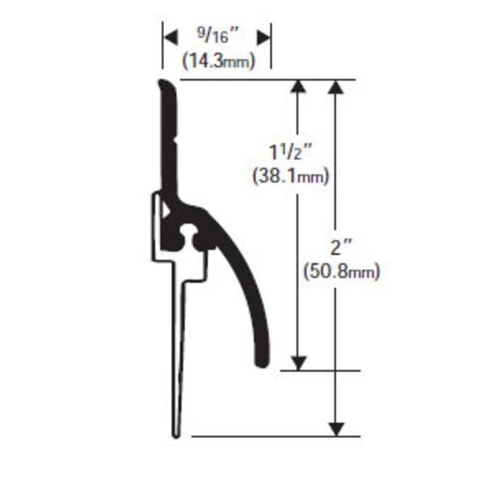 Aluminum Door Sweep with Rain Drip – 36" Combination Bottom Seal for Entry Doors - Reflect Window & Door