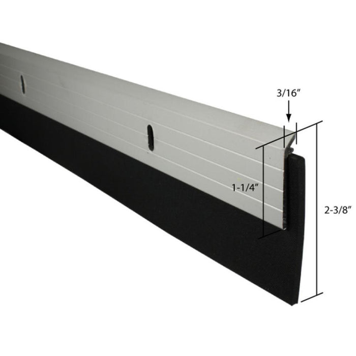 Heavy - Duty 2 - 3/8" Bottom Door Sweep – Commercial Grade Seal for Exterior Doors - Reflect Window & Door