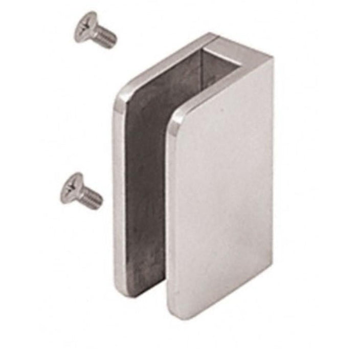 3/8" Top Flat Back Post Glass Clip - Reflect Window & Door