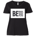 3807  Ladies' Curvy V-Neck T-Shirt