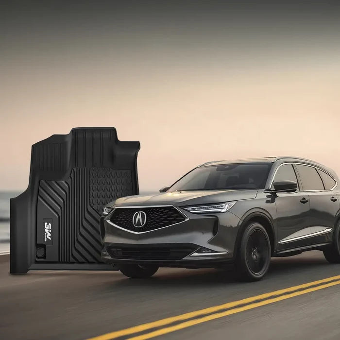 3W Acura MDX 2022-2025 Custom Floor Mats TPE Material & All-Weather Protection Vehicles & Parts 3Wliners