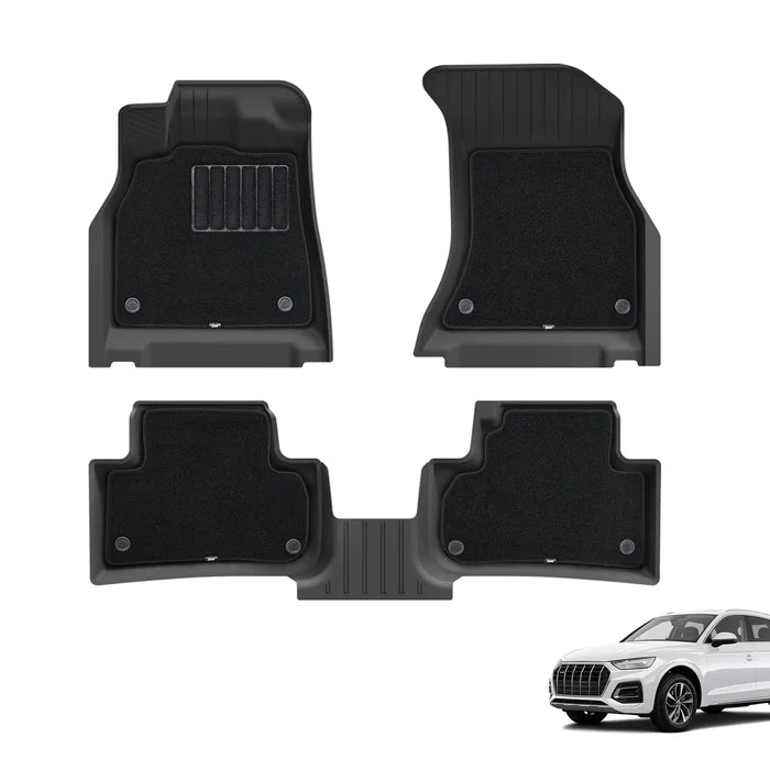 3W Audi Q5/SQ5 2018-2025 Custom Floor Mats Thorex™ All-Weather Protection - 3Wliners
