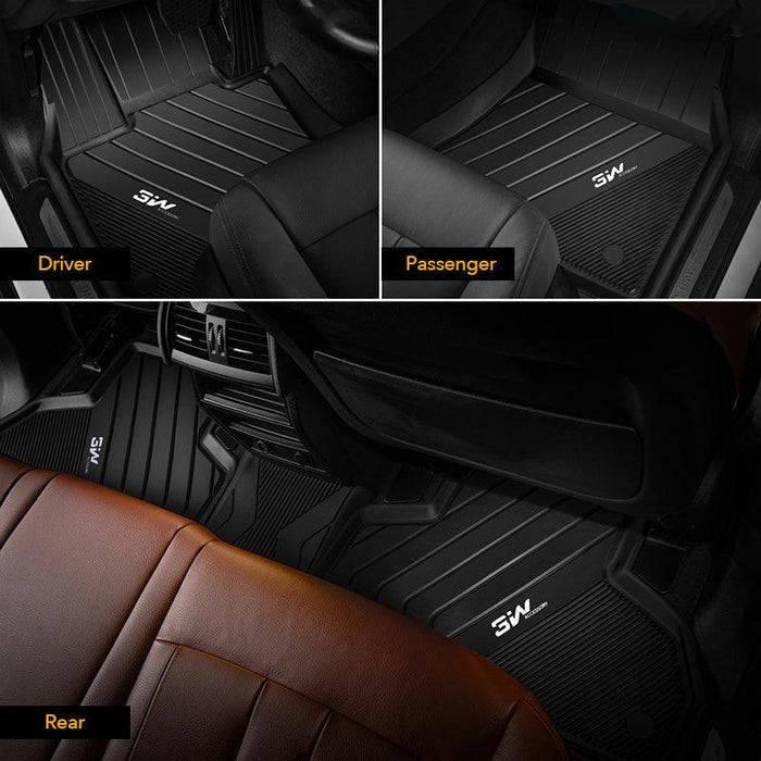 3W BMW X3 F25 2011-2017 Custom Floor Mats TPE Material & All-Weather Protection Vehicles & Parts 3Wliners