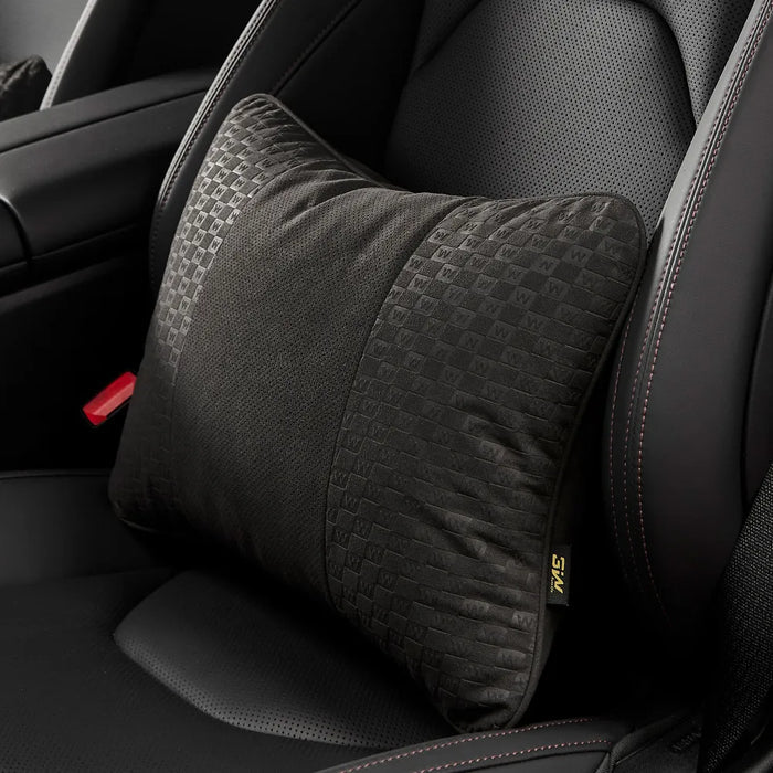 3W Car Neck Pillow & Lumbar Pillow Set with Adjustable Strap Washable Car Accessories - 3Wliners