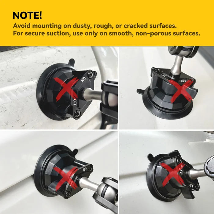 3W Car Phone Mount Never-Drop & Ultra-Stable Holder