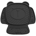 3W Car Seat Protector for Child car seat，TPE All Weather Heavy Duty Car Accessories, Applicable to All Models, Bear Baby Model, Black White Orange
