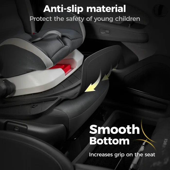 3W Car Seat Protector for Child car seat，TPE All Weather Heavy Duty Car Accessories, Applicable to All Models, Bear Baby Model, Black White Orange