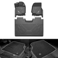 3W Custom Floor Mats Ford F250 F350 F450 F550 2017-2024 Super Duty CrewCab with Under Seat Storage F150 2015-2024 Vehicles & Parts 3W F150 without Underseat Storage 1st&2nd Row with Front Carpets