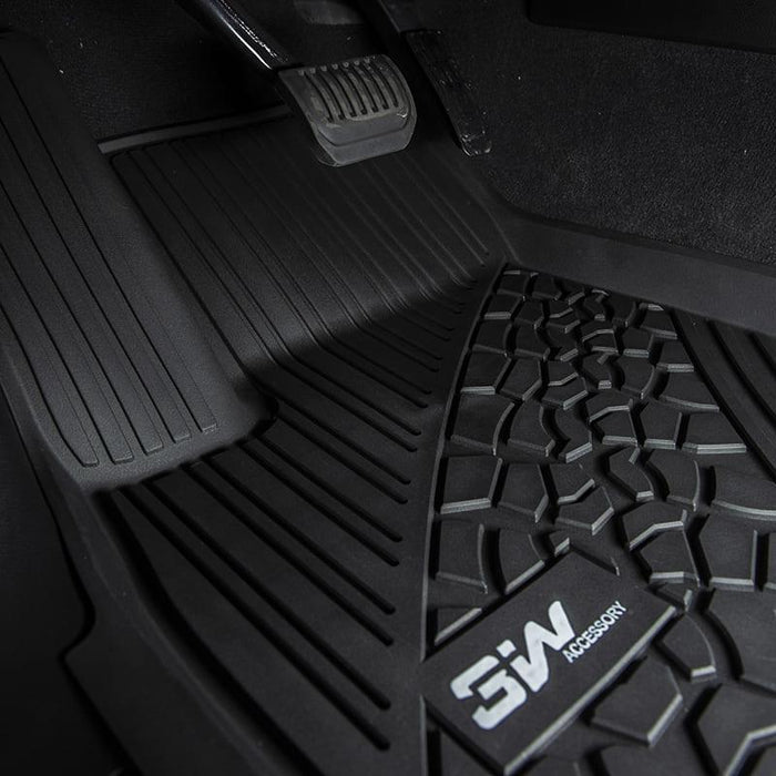 3W Floor Mats Jeep Grand Cherokee 2016-2021 / Grand Cherokee WK 2022-2023 (Non L) Custom Cargo Liner TPE Material & All-Weather Protection Vehicles & Parts 3Wliners