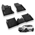 3W Floor Mats for Jeep Compass 2017-2025 Custom TPE Material & All-Weather Protection Vehicles & Parts 3Wliners 2017-2024 Compass 2017-2024 1st&2nd Row Mats