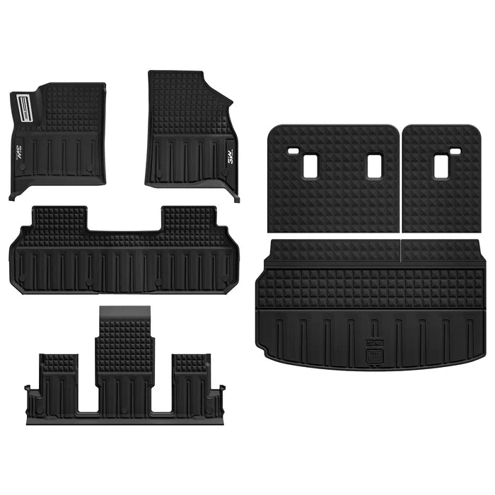 2024-2027 / GMC Acadia / Acadia Denali 7 Seat / [Pro] 1st&2nd&3rd Row+Trunk Mat+Back Seat Cover