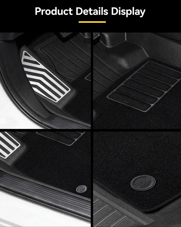 3W Floor Mats(with Metal Pedals) with Carpet & Cargo Liner Fit for Honda CR-V 2023 2024 2025 2026 TPE All Weather Waterproof Custom Fit Automotive Liners and Carpet for Honda CRV(Include Hybrid)