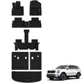 3W Kia Telluride 2020-2025 (Gas Models) Fits 7 & 8 Seat Custom Floor Mats& Cargo Liner Thorex™ All-Weather Protection - 3Wliners