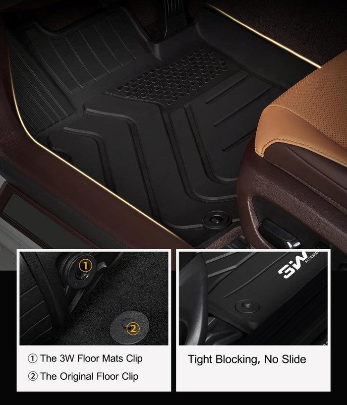 3W LEXUS ES 2019-2024 ES350 ES300h Custom Floor Mats TPE Material & All-Weather Protection Vehicles & Parts 3Wliners