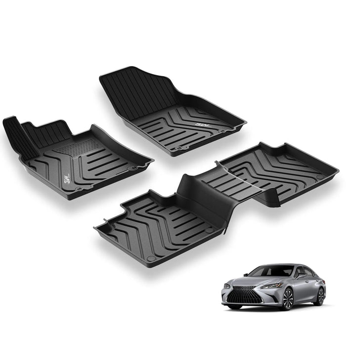 3W LEXUS ES 2019-2024 ES350 ES300h Custom Floor Mats TPE Material & All-Weather Protection Vehicles & Parts 3Wliners