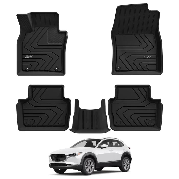 3W Thorex all-weather custom floor mats set for 2020-2026 Mazda CX-30 gasoline model
