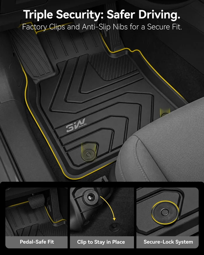 3W Thorex all-weather custom floor mats set for 2020-2026 Mazda CX-30 gasoline model
