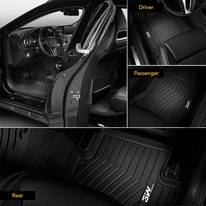 3W Mercedes-Benz GLB 2020-2025 Custom Floor Mats TPE Material & All-Weather Protection Vehicles & Parts 3Wliners