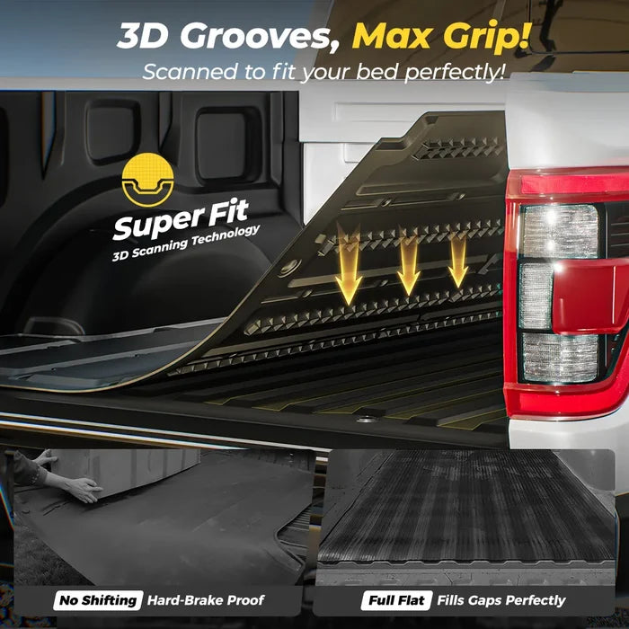 3W Custom Trunk Bed Liner for Pickup, Car Accessories, Anti-Slip, Easy to Clean, All Weather Protection