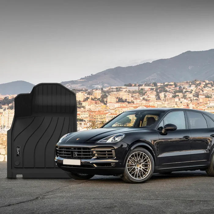 3W Porsche Cayenne 2019-2025 Custom Floor Mats TPE Material & All-Weather Protection Vehicles & Parts 3Wliners