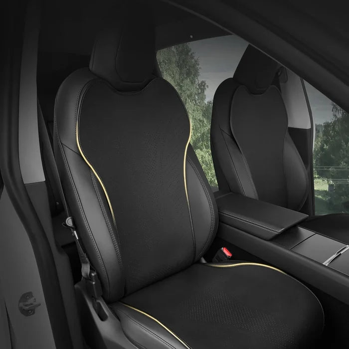 Front Car Seat Covers for Tesla Model Y Juniper Premium Breathable Interior Seat Cushion Protector All Season Protection
Non-Slip Car Seat Protectors Black