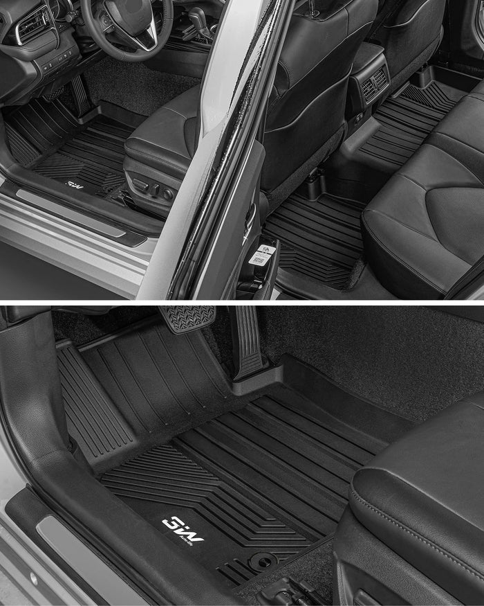 3W Toyota 4Runner 2013-2024 Custom Floor Mats TPE Material & All-Weather Protection (Only for 5 Seat) Vehicles & Parts 3Wliners