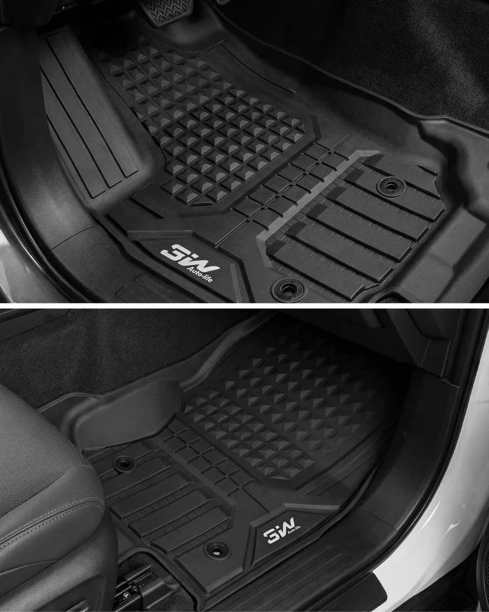 3W Cuatom Floor Mats Fit for Toyota 4Runner 2025-2026 Hybrid  Models & 5-Seat Only TPE Car Mats   All-Weather Protection