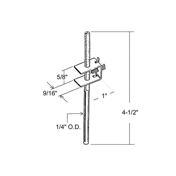 4 - 1/2" Pivot Rod for Bifold Doors - Reflect Window & Door