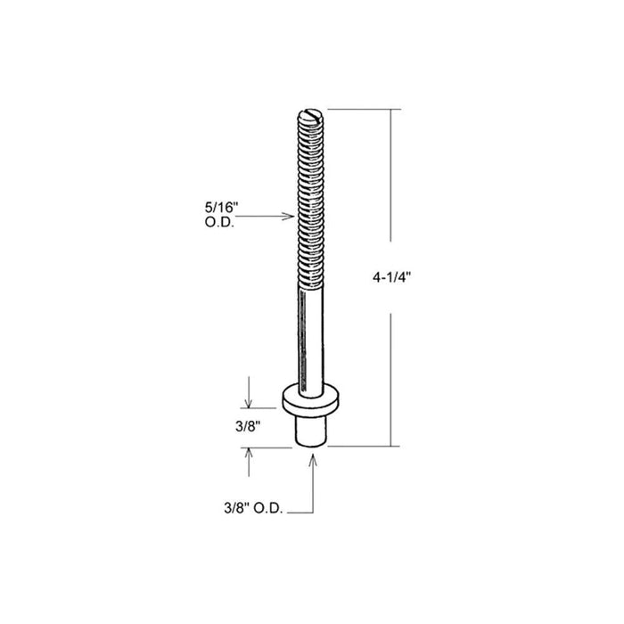 5/16" Bifold Door Bottom Pivot Rod for Fenestra Doors - Reflect Window & Door