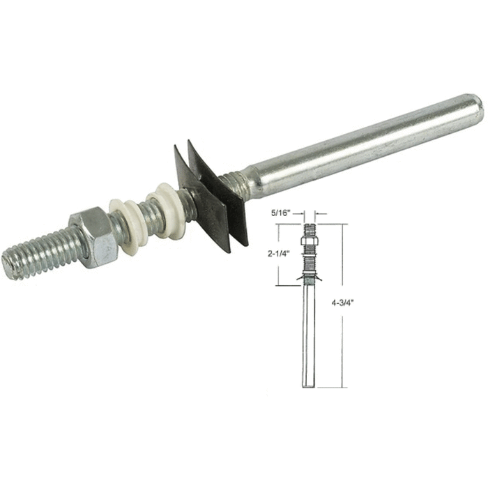Closet/Wardrobe Bi-Fold Door 5/16" Bottom Pivot Rod for Monarch Doors - Reflect Window & Door