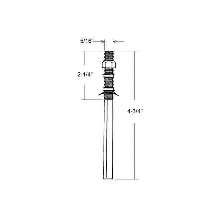 5/16" Bottom Pivot Rod for Bifold Doors - Reflect Window & Door
