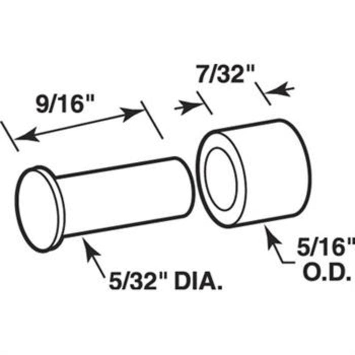 Sliding Window 5/16" Nylon Flat Roller with Axle Pin for Radco Windows - Reflect Window & Door
